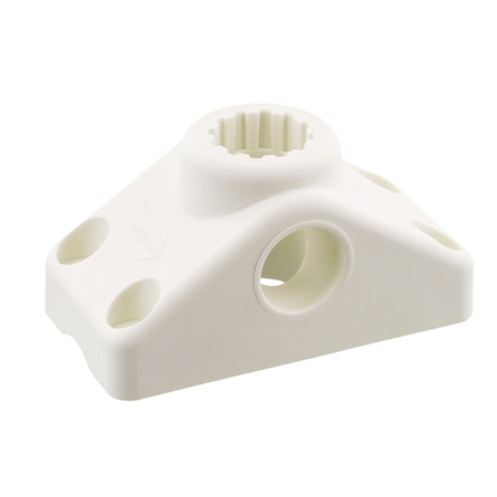 SCOTTY Combination Side / Deck Mount - White 241-WH